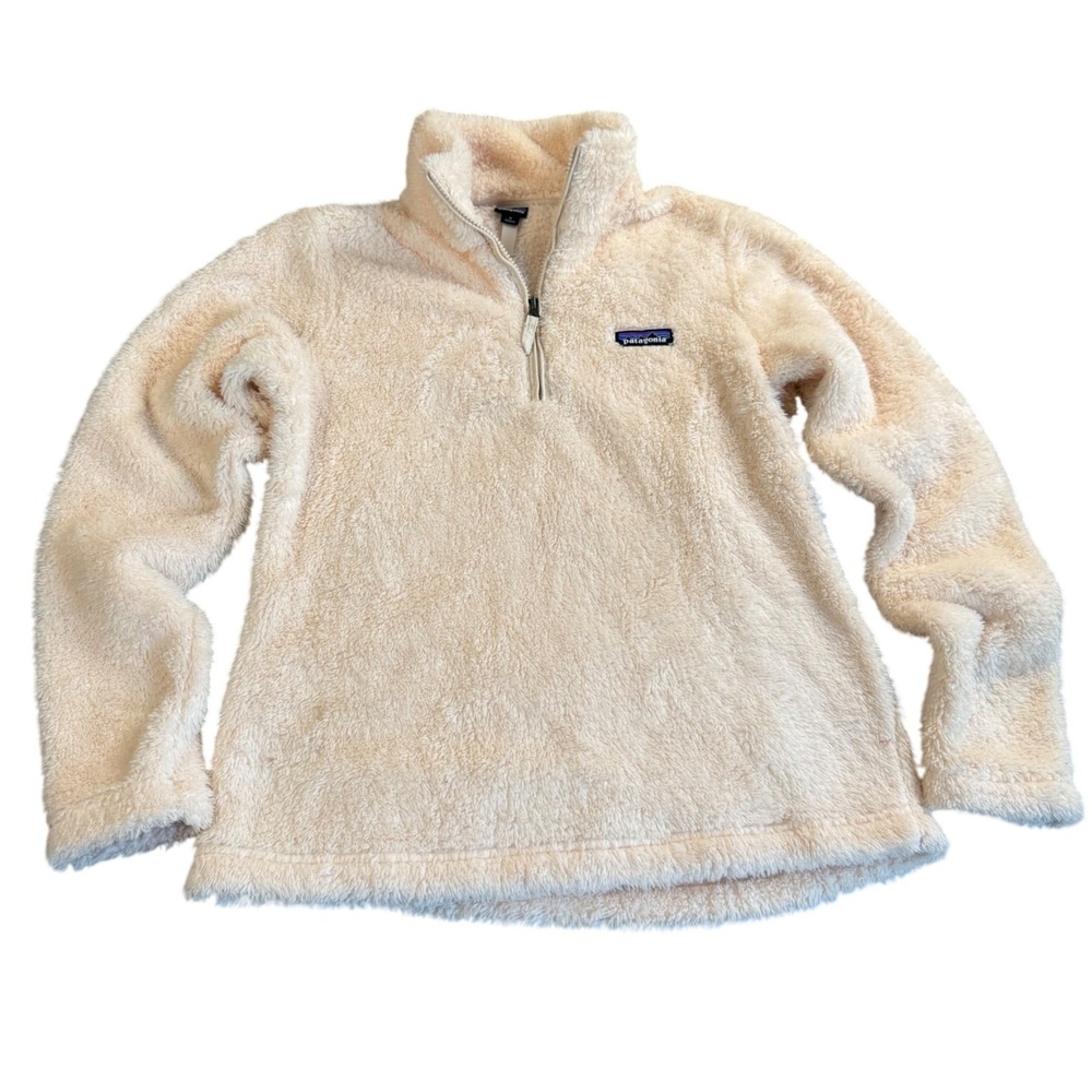 Patagonia Los Gatos Fleece Pullover Womens Medium Outdoor Cozy Fuzzy 1/4 Zip - Picture 3 of 7